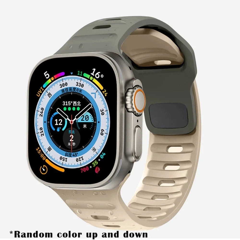 Soft Silicone Strap For Apple Watch 8 7 3 5 6 SE 4 Ultra 2 49mm for iWatch 45mm 41mm 44mm 40mm 42mm 38 Luminous Bracelet correa
