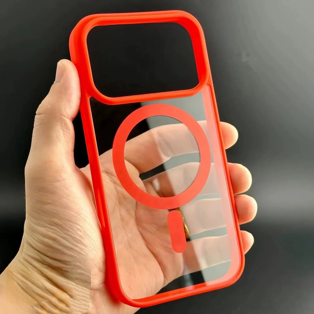 Fashion for Magsafe Wireless Charge Phone Case for IPhone 18 17 Air 16 15 14 Plus 13 12 Pro Max Transparent Acrylic Back Cover