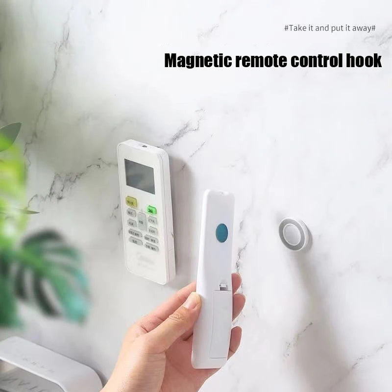 Magnetic Remote Control Holder Wall Mount Adhesive Remote Control Holder Strong Hold TV Remote Holder For Home Office