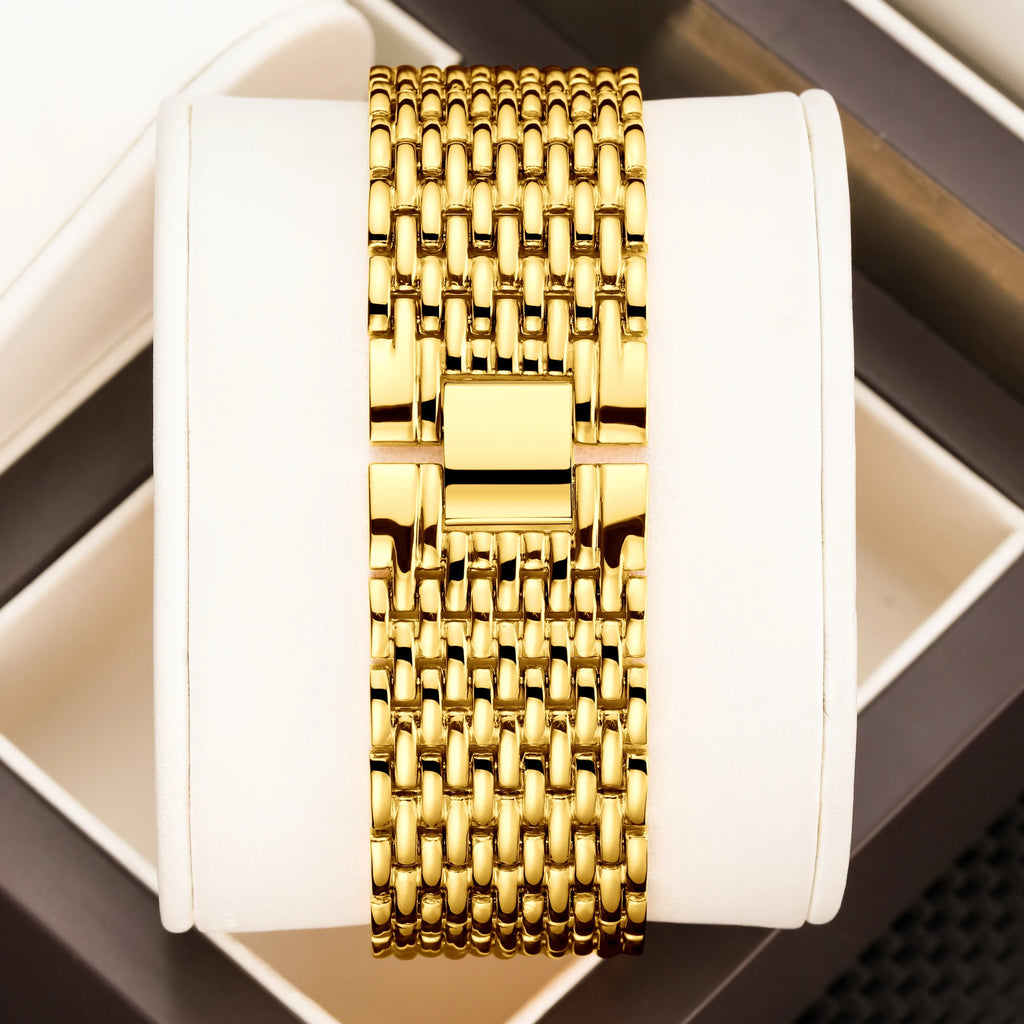 YaLaLuSi Brand 2026 Hot New Women's Watch Gold Luxury Luxury Gift Box Watch Remover Gift Ion Gold Plating