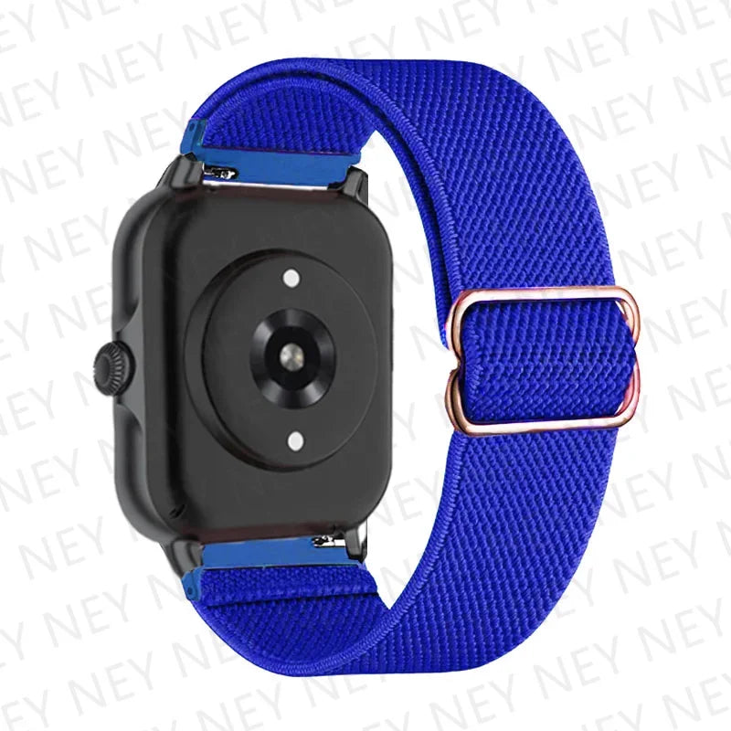 Shiny Elastic strap For Amazfit gts 4-3-2-2e-mini/bip-U-S-lite/Stratos 2 20mm/22mm band Bohemian Pride bracelet gtr-4-3-3pro-2e