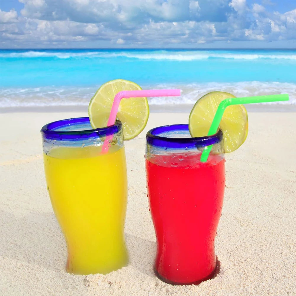 50-3000Pcs Multicolor Drinking Straws Rietjes Milk Tea Bar Party Wedding Kitchen Home Accessories Beverage Straw Wholesale