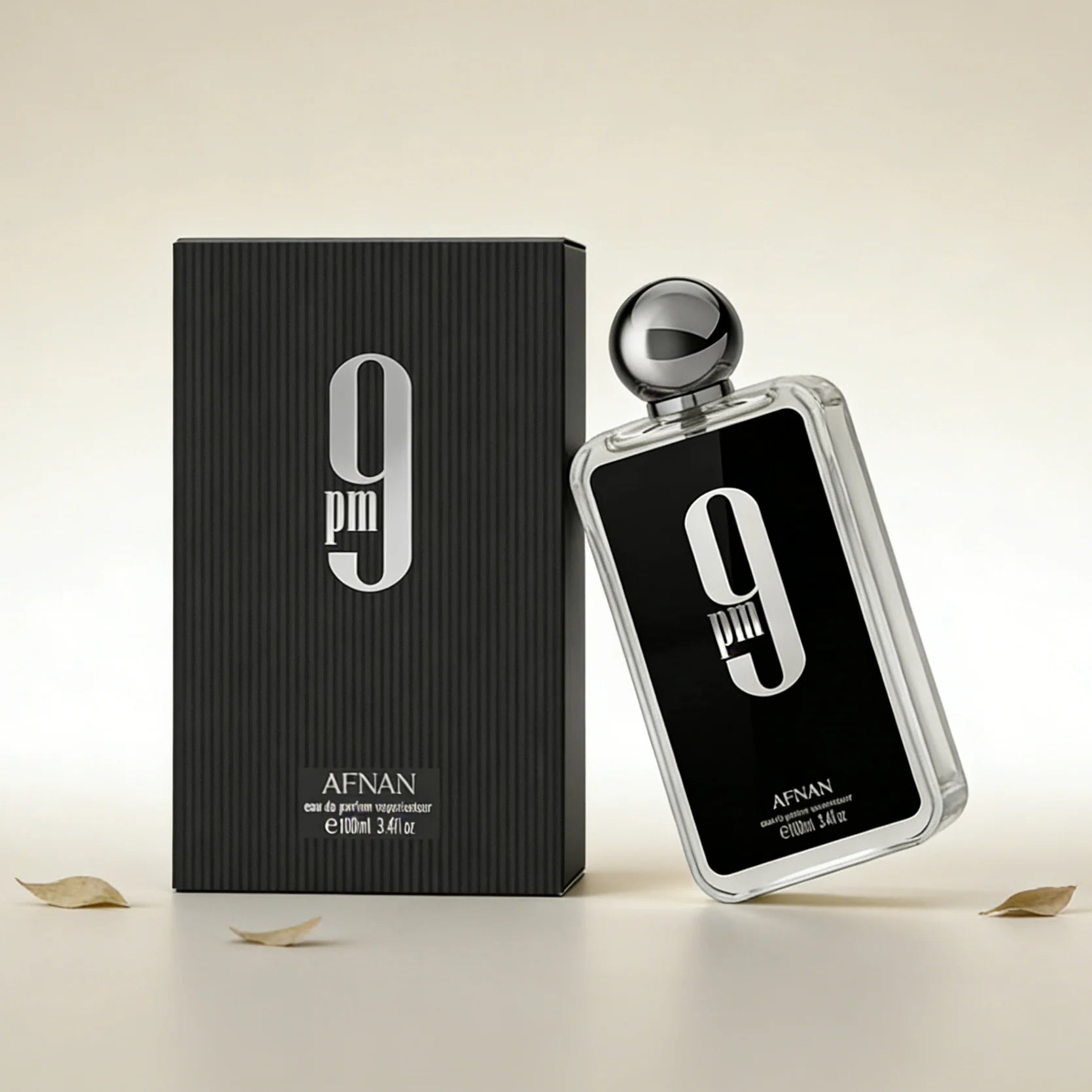 Afnan 9pm Men's Eau De Parfum 3.4oz, Rich Woody & Spicy Scent, Long-Lasting Masculine Fragrance