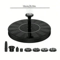 HOMEFISH Mini Solar Water Fountain - Solar-Powered Pool/Pond Waterfall, Outdoor Garden Decoration & Bird Bath Supplies