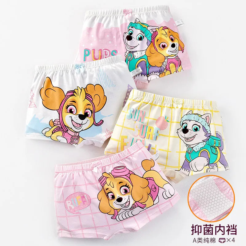 2024 New Genuine Paw Patrol Boys Girls Underpants Children Underwear Girls shorts Boxer Brief Cotton Corner Pants High Quality
