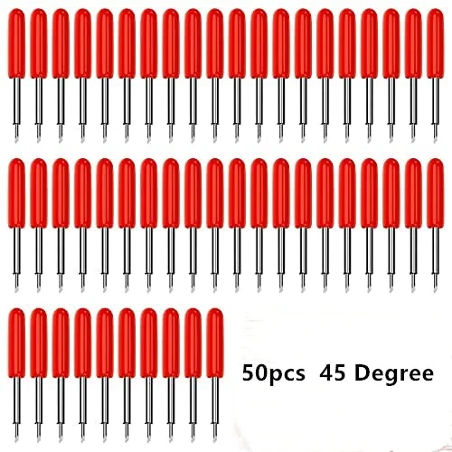 30/45/60 Degrees Replacement Blades For Roland Cricut Plotter Blade Knife Cutter Blades For Power Tools Cutting Plotter 50PCS