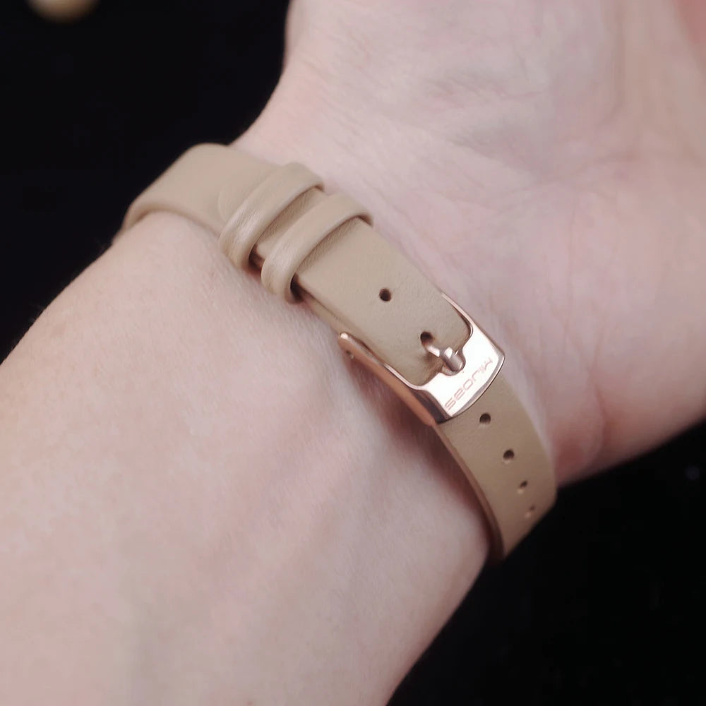 Mi Band 9 10 8 7 6 5 Strap for Xiaomi Smart Band 8 Bracelet NFC Global Version Leather Watch Band Mi 8 Wristband Miband 9 10