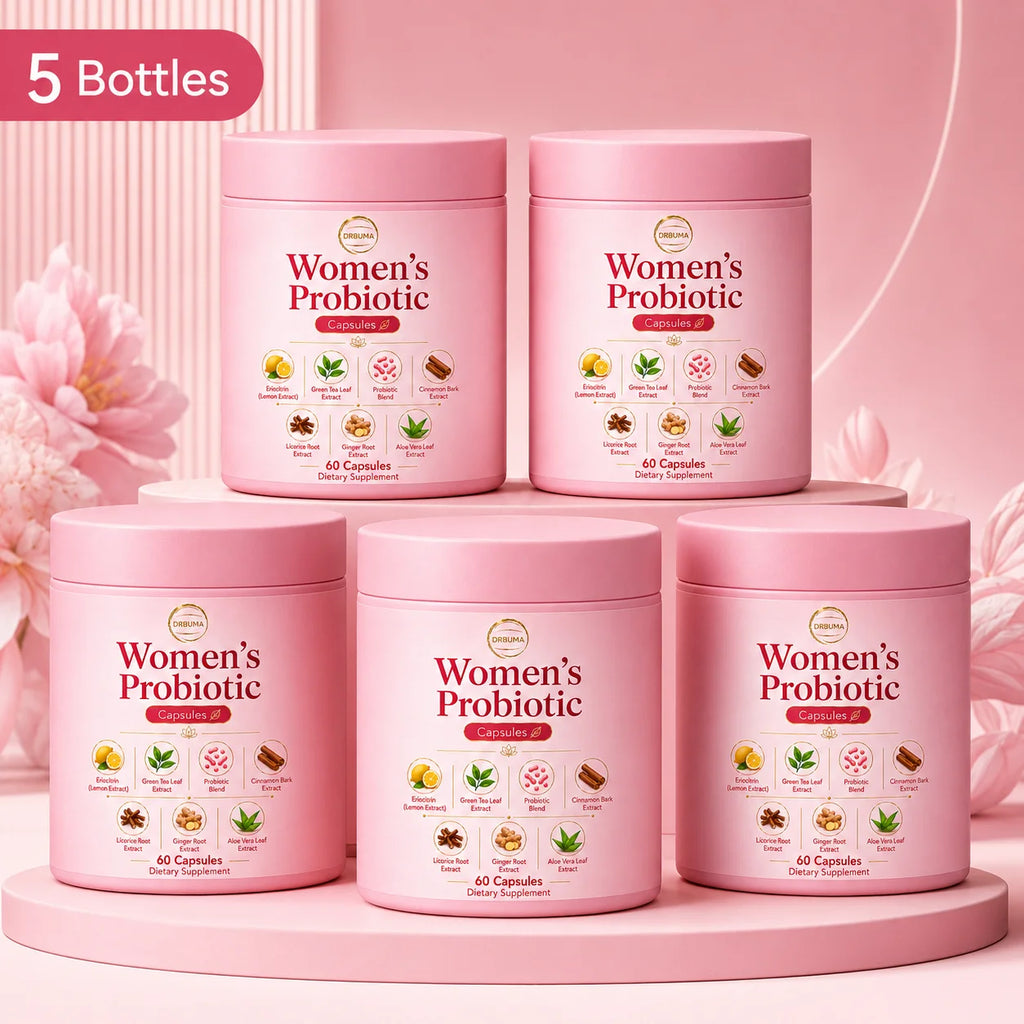 60-Capsule Women's Probiotic Capsules, Daily Nutritional Supplement Formula, Compound Probiotic Capsules for Intimate Care of Women, Formulated with Plant Extracts Combined with Complex Probiotics, Gentle Formula