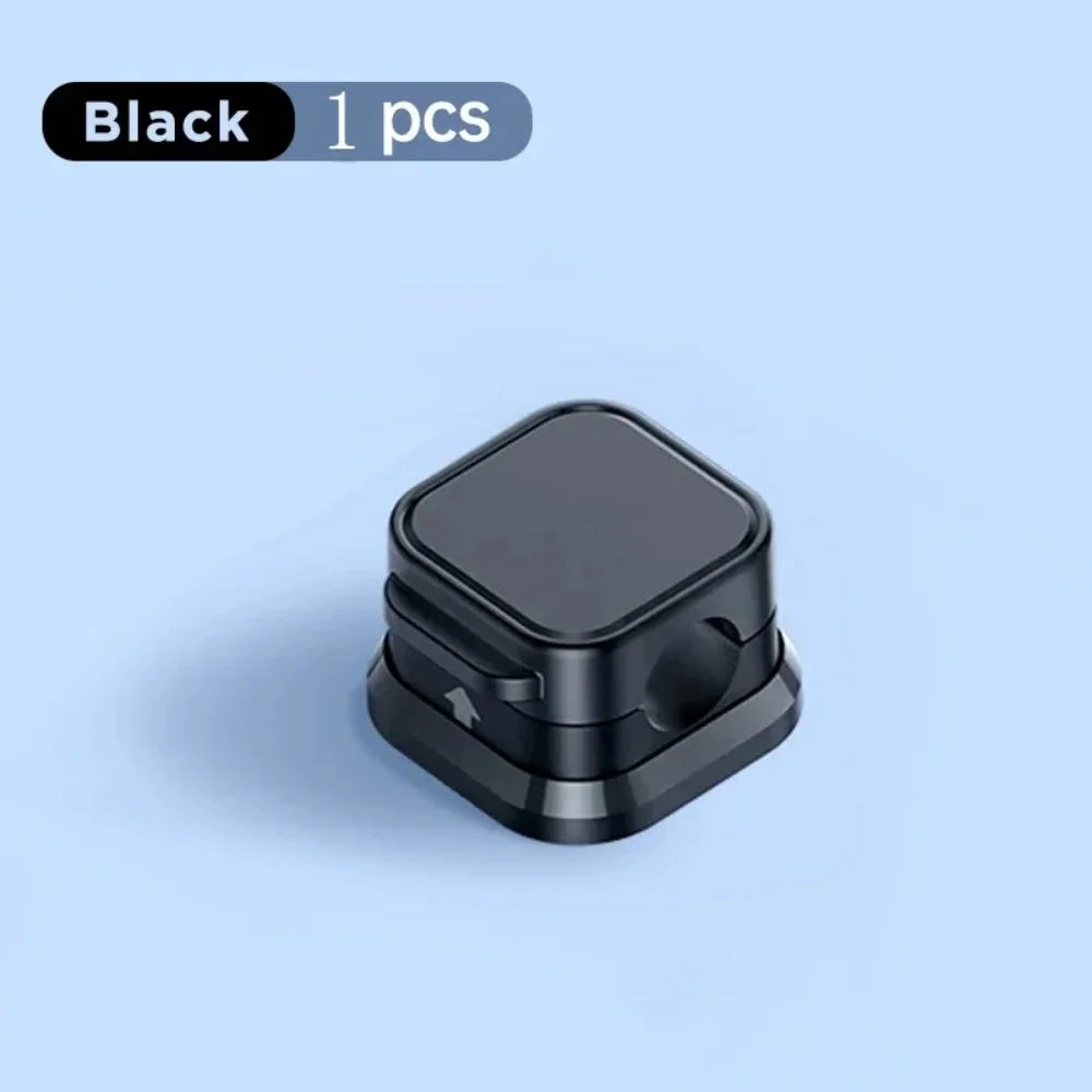 1/3/6/12PCS Magnetic Cable Organizer Clip Cord Holder Adhesive Wire Keeper Organizer for Home Office Under Desk Management