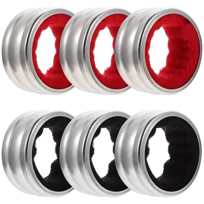 Stainless Steel Wine Bottle Collars Drip Ring Velvet Lined Anti-overflow Wine Drip Catcher for Home Bar Restaurant Outdoor Party