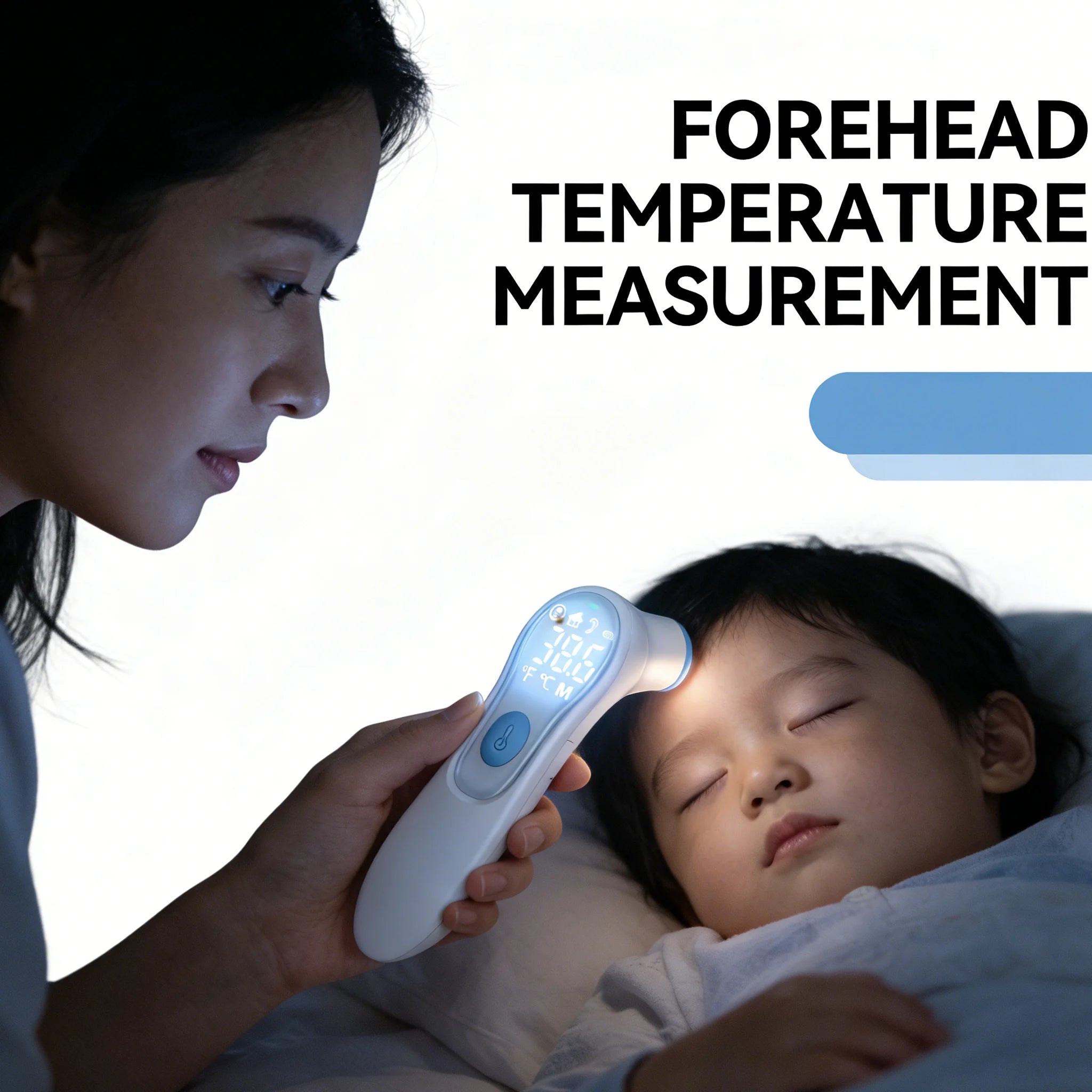 Medical Ear Thermometer Infrared Digital Measure Fever Temperature Adult Child Clinical Non-Contact Front Thermometer Body