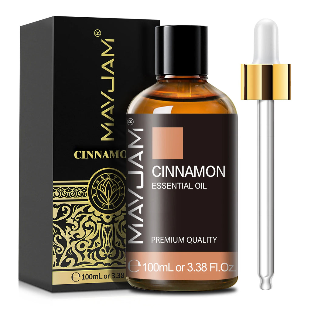 MAYJAM 100ml Cinnamon Essential Oil for Humidifier Aromatic Diffusers Burner Making Scented Candle Handmade Soaps