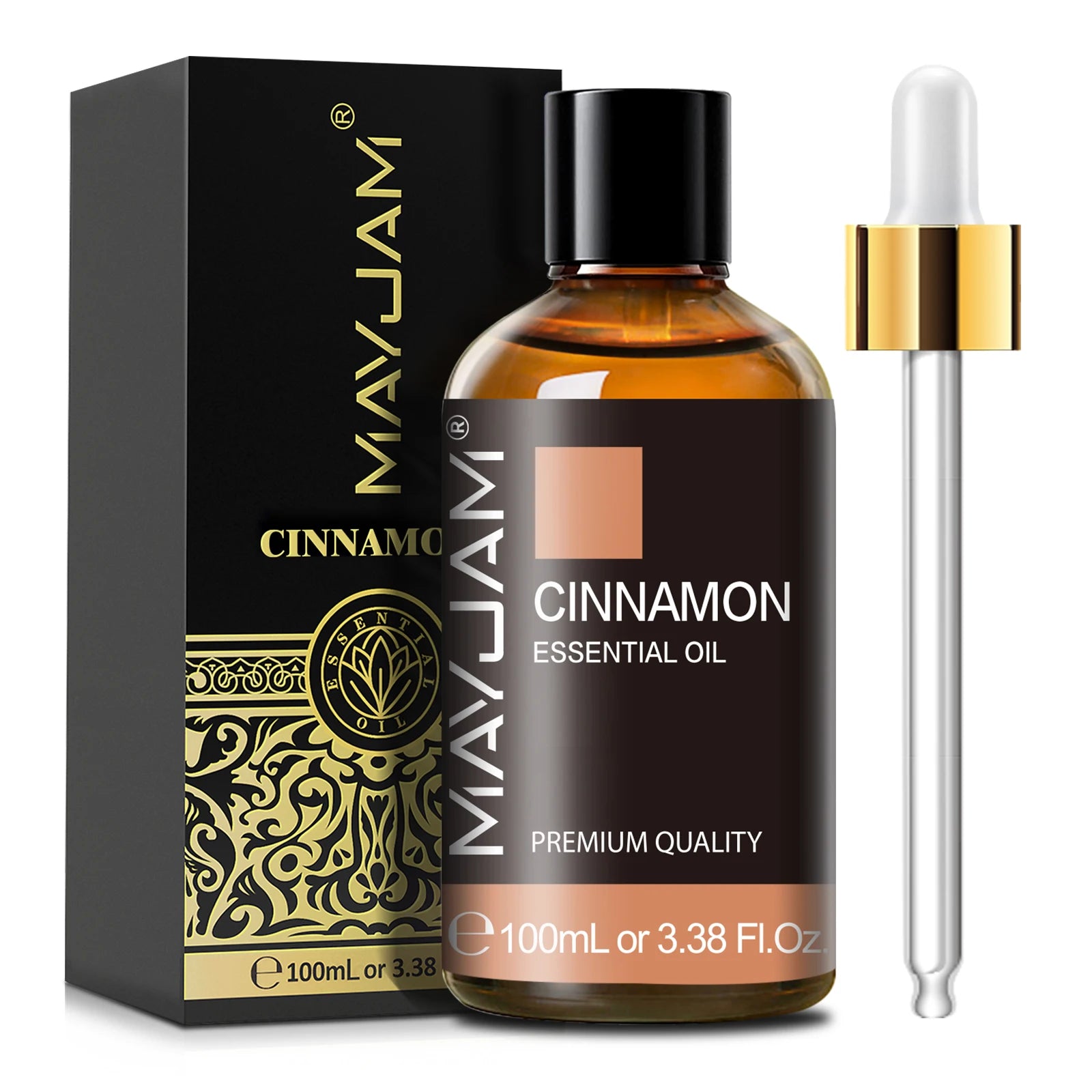 MAYJAM 100ml Cinnamon Essential Oil for Humidifier Aromatic Diffusers Burner Making Scented Candle Handmade Soaps