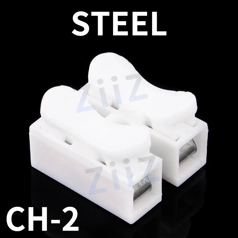 20/50Pcs No Solding Quick 1P 2P Cable Wire Connector No Screw Terminal Block Spring Clamp ZiiZ