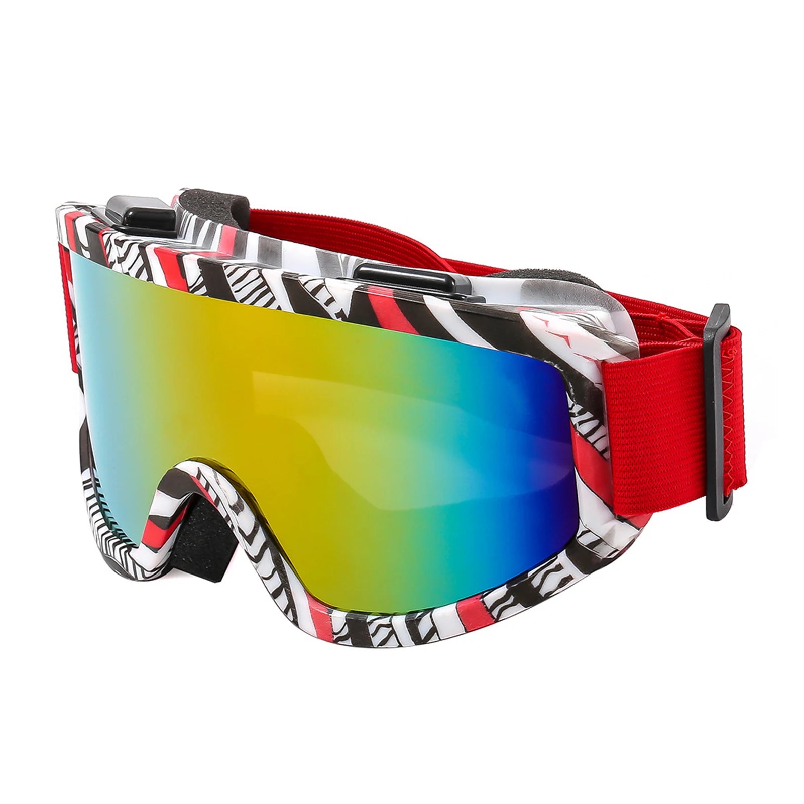 Large Frame Ski Goggles With Colorful Lens Anti Fog Mountain Skiing Goggles Outdoor Sport Snow Snowboard Goggle For Adult Youth