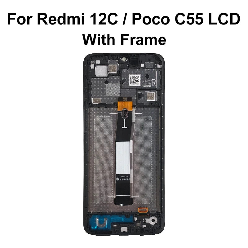 A- IPS For Xiaomi Redmi 12C 22120RN86G 12 LCD 14R 14C Display Touch Screen Digitizer Replace For Redmi 13C LCD 13 Display 15 15C