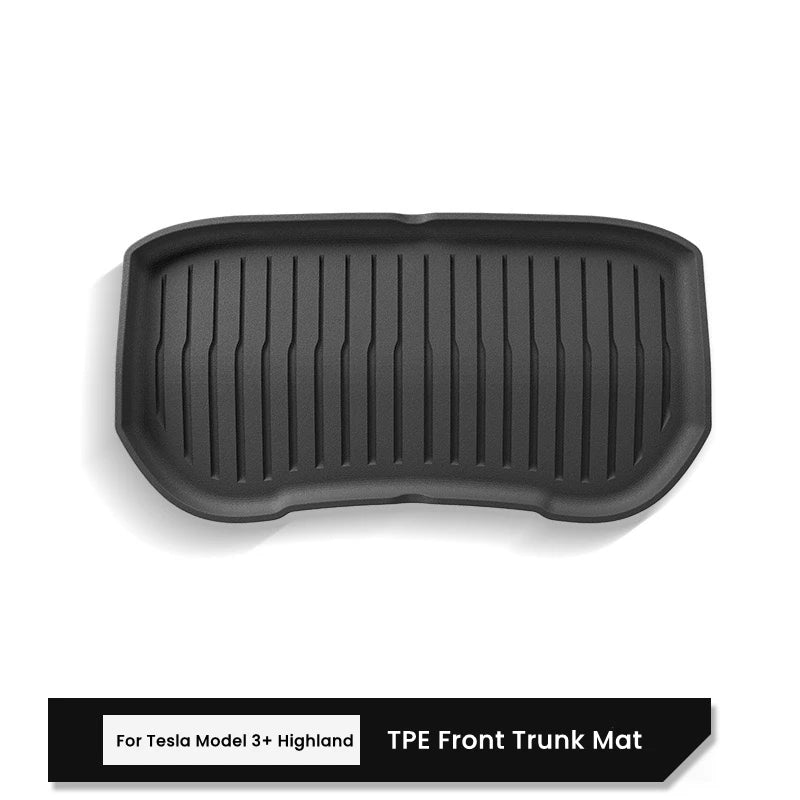 For Tesla Model 3+ Highland Front Rear Trunk Mat TPE Full Coverage Trunk Seat Backrest Protective Pad Cargo Liner Anti Dirty Mat