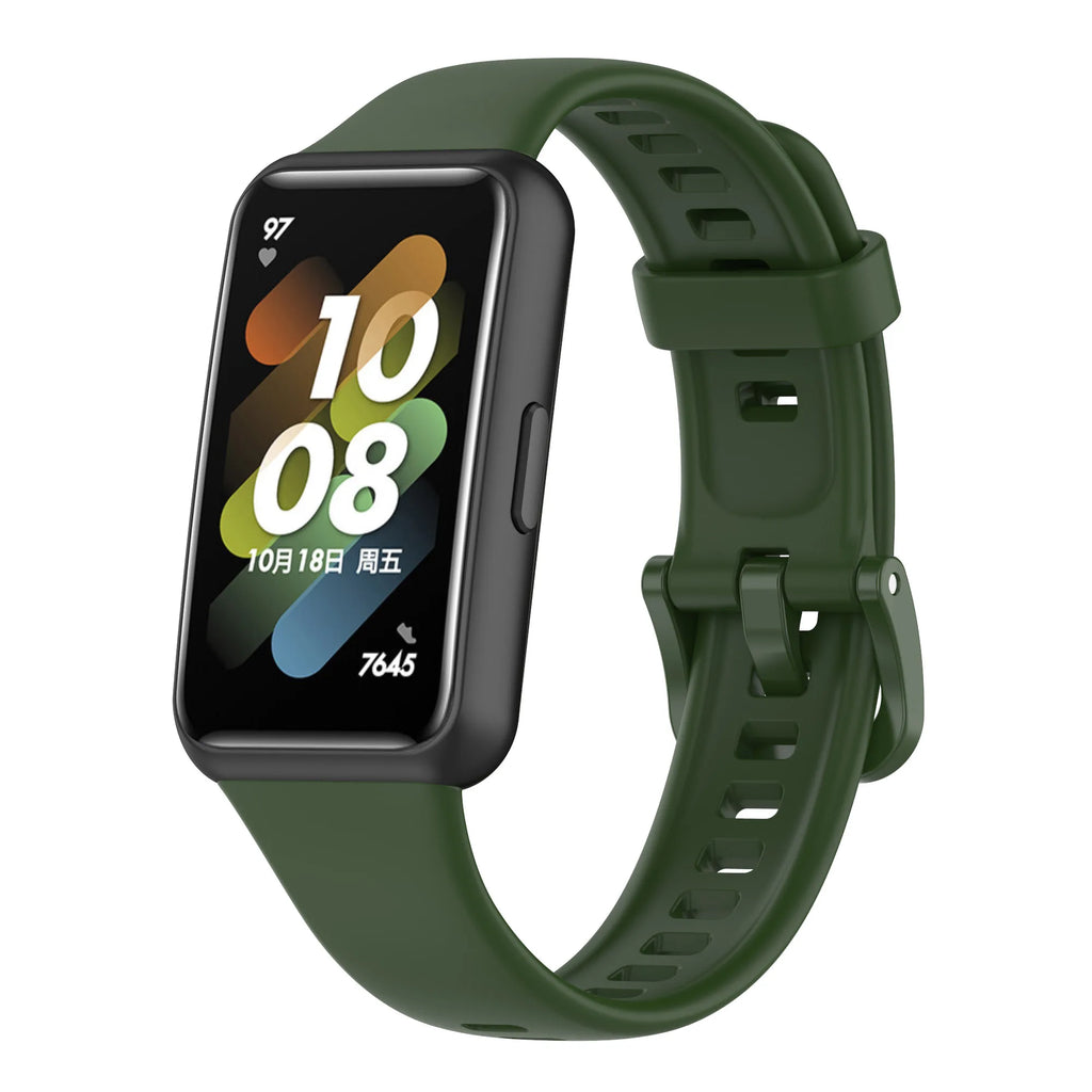 Silicone Band for Huawei Band 7 Strap 45mm Correa Bracelet Huawei Band Series 7 45mm Strap Watch Protective Accessories