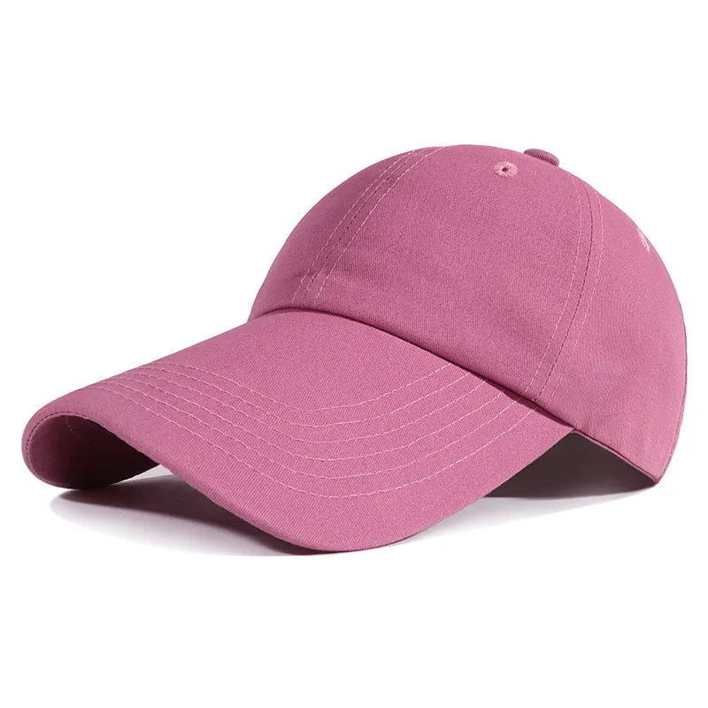 Ajustable Extra Long Bill Brim Baseball Cap Men Women 100% Cotton Visor Hat