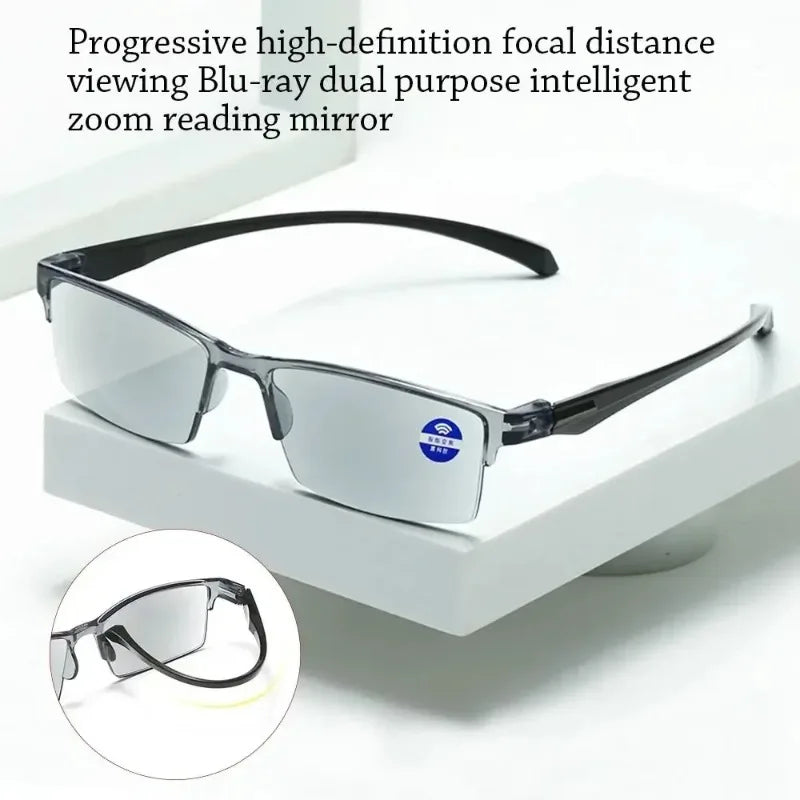 Ultralight Smart Automatic Zoom Reading Glasses Anti Blue Ray Eyeglasses Autofocus Presbyopia  Eyewear