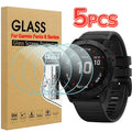 5-1Pack Tempered Glass for Garmin Fenix 6 6S 6X Pro Sapphire HD Screen Protectors Film for Fenix 6 6S 6X Smartwatch Accessories