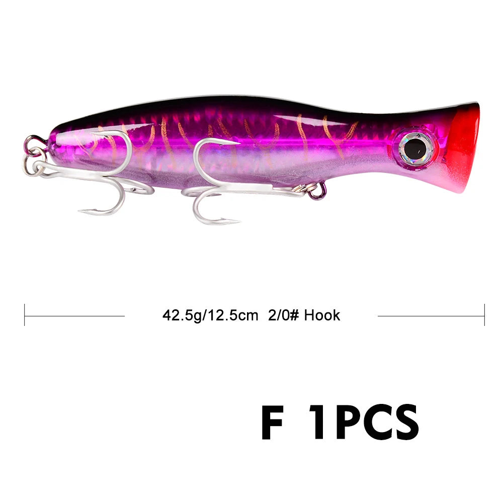 Fishing Hard False Bait Plastic Biomimetic Fish Bait 13CM/43G Tuna Heavy Sea Fishing Tool Top Water Fishing Tackle Accessories