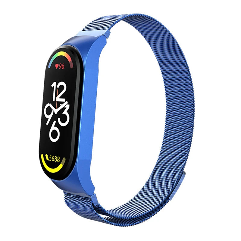 Milanese Bracelet for Xiaomi Mi Band 8 Strap Correa Mi band 6 7 stainless steel metel miband6 band4 for Xiaomi mi band 7 3 5 6 4