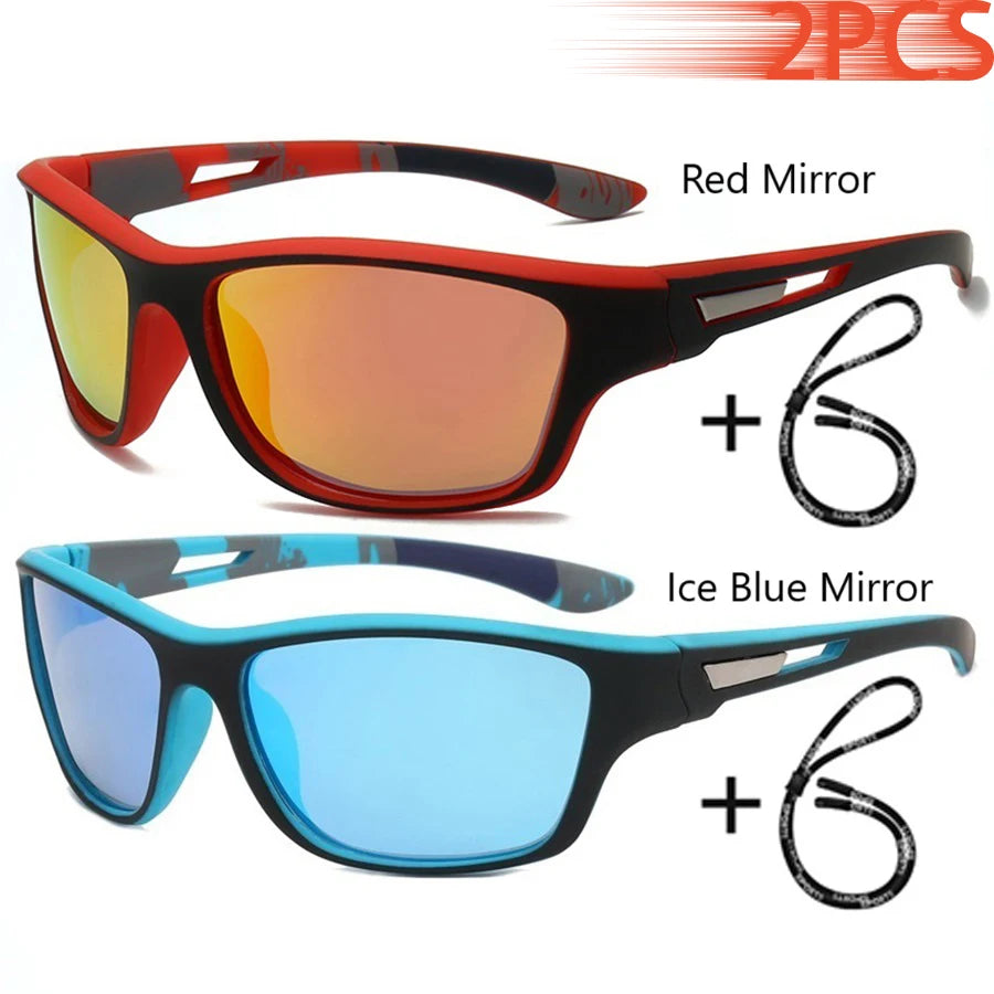 Fashion Sports Sunglasses With Chain Men Women Brand Designer Retro Sun Glasses Cycling Climbing Fishing Eyewear