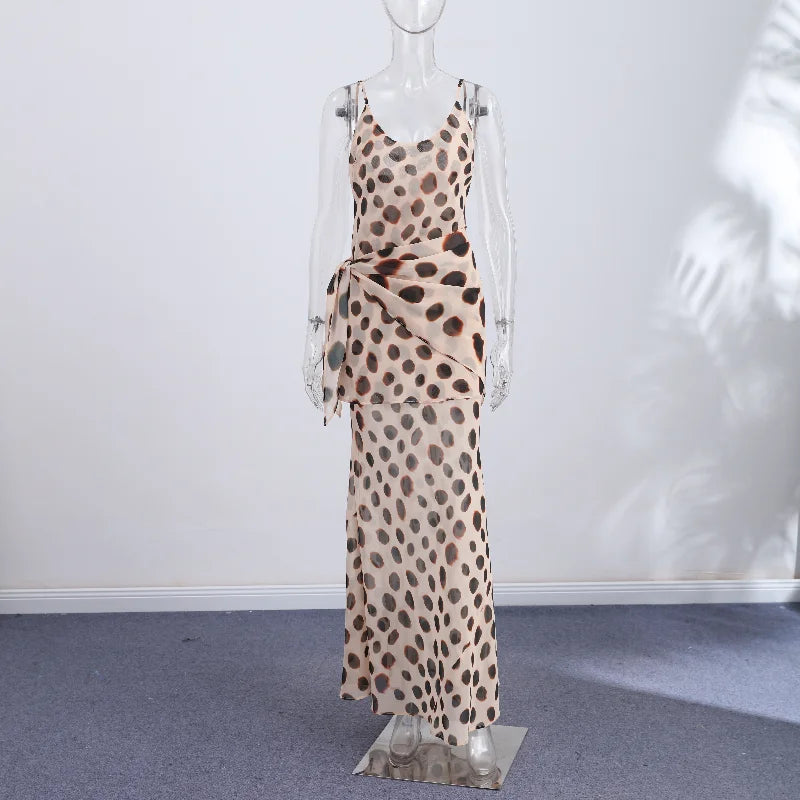 Sexy Sling Women's Maxi Dress V-neck Backless Floral Print Sleeveless Long Skirt 2026 NEW Summer Beach Vacation Party Vestido