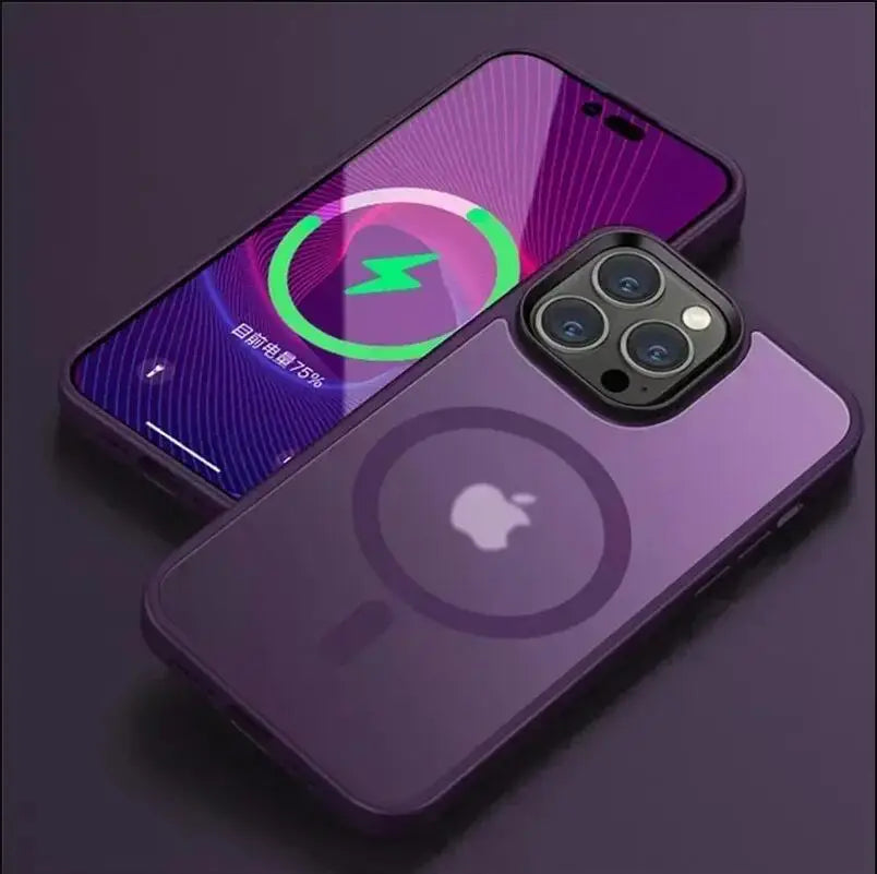 Matte Translucent Frosted Case For IPhone 18 16 15 14 13 11 12 17 Pro Max Plus Magnetic Case For Magsafe Wireless Charging Cover
