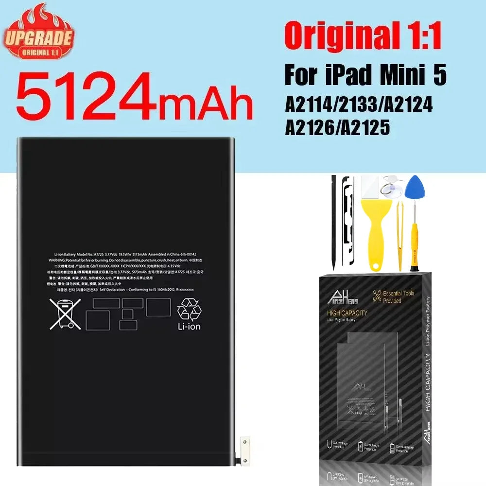 PINZHENG Tablet Battery For iPad 5 6 Air A1474 A1475 A1893 For iPad Air 2 A1566 10.2 Mini 2 3 4 5 Pro 9.7 10.5 11 12.9 Battery