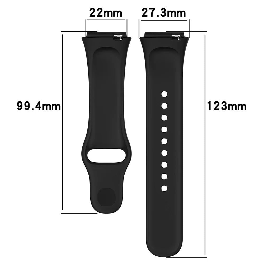 Silicone Strap For Redmi Watch 3 Active/Lite Smart Watch Band + Protective Case Shell
