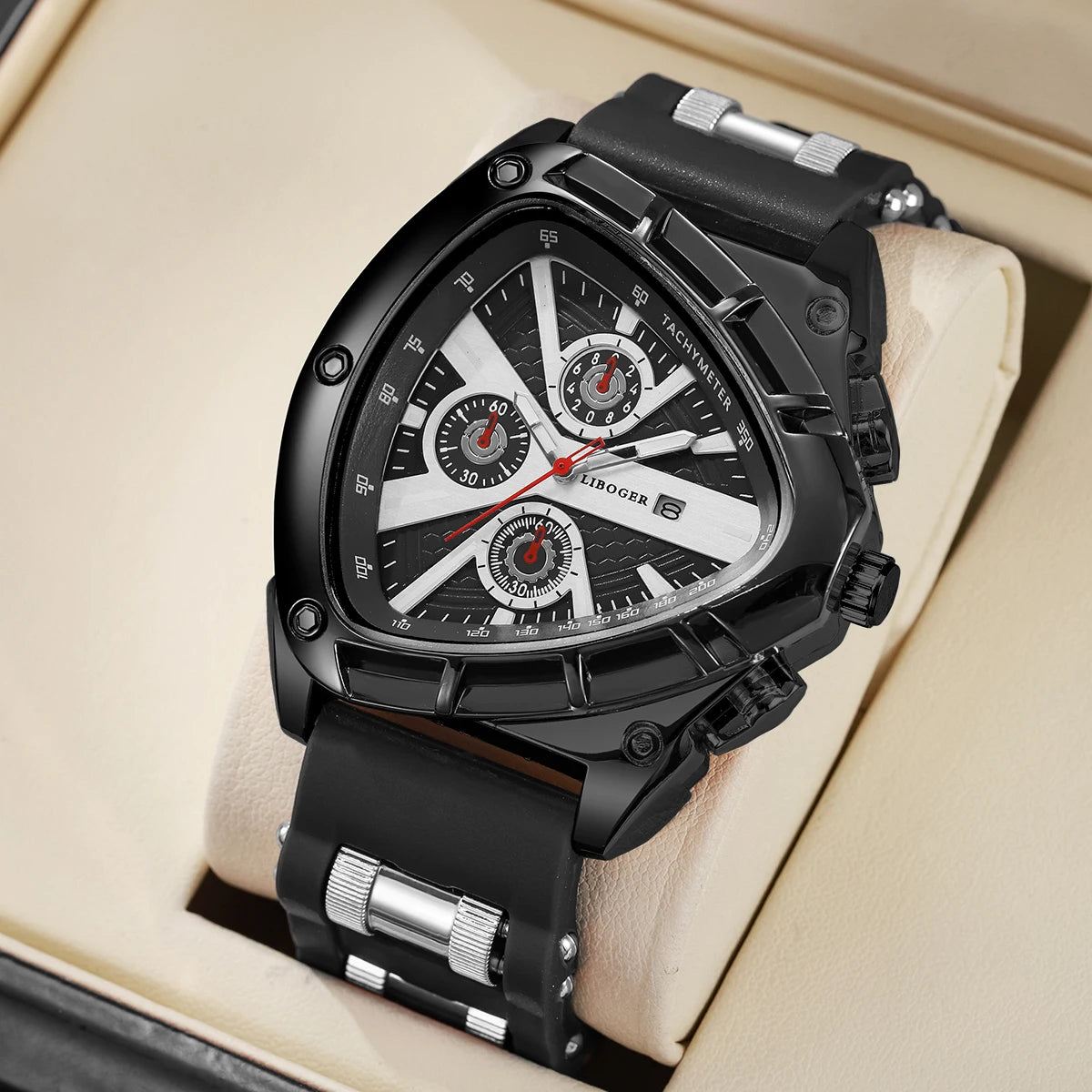 1/4PCS Fashion Silicone Strap Men Sports Watches Casual Arabic Dial Man Wristwatch With Calendar Reloj Hombre(Without Box)