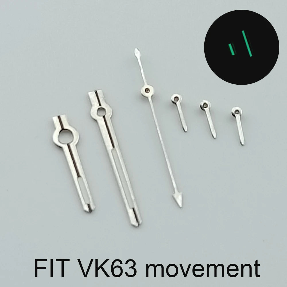 Watch Hands Accessories Hands for VK63 Quartz Movement Watch Accessories Watch Parts for Wristwatches
