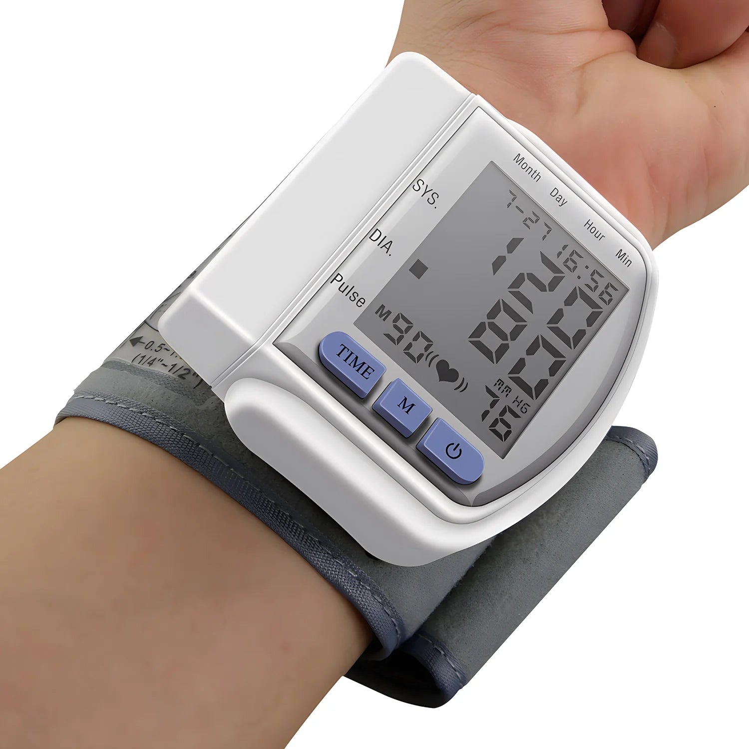 Wrist Digital Blood Pressure Monitor Medical Tonometer Automatic Tonometer Meter Tensiometer Pulse Rate Meter BP