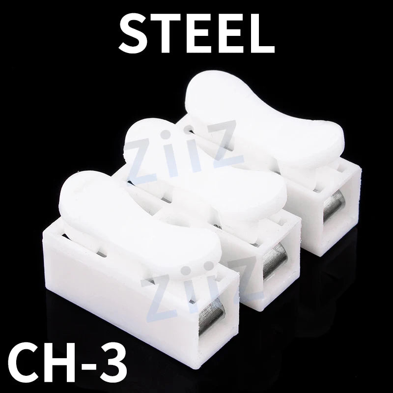 20/50Pcs No Solding Quick 1P 2P Cable Wire Connector No Screw Terminal Block Spring Clamp ZiiZ