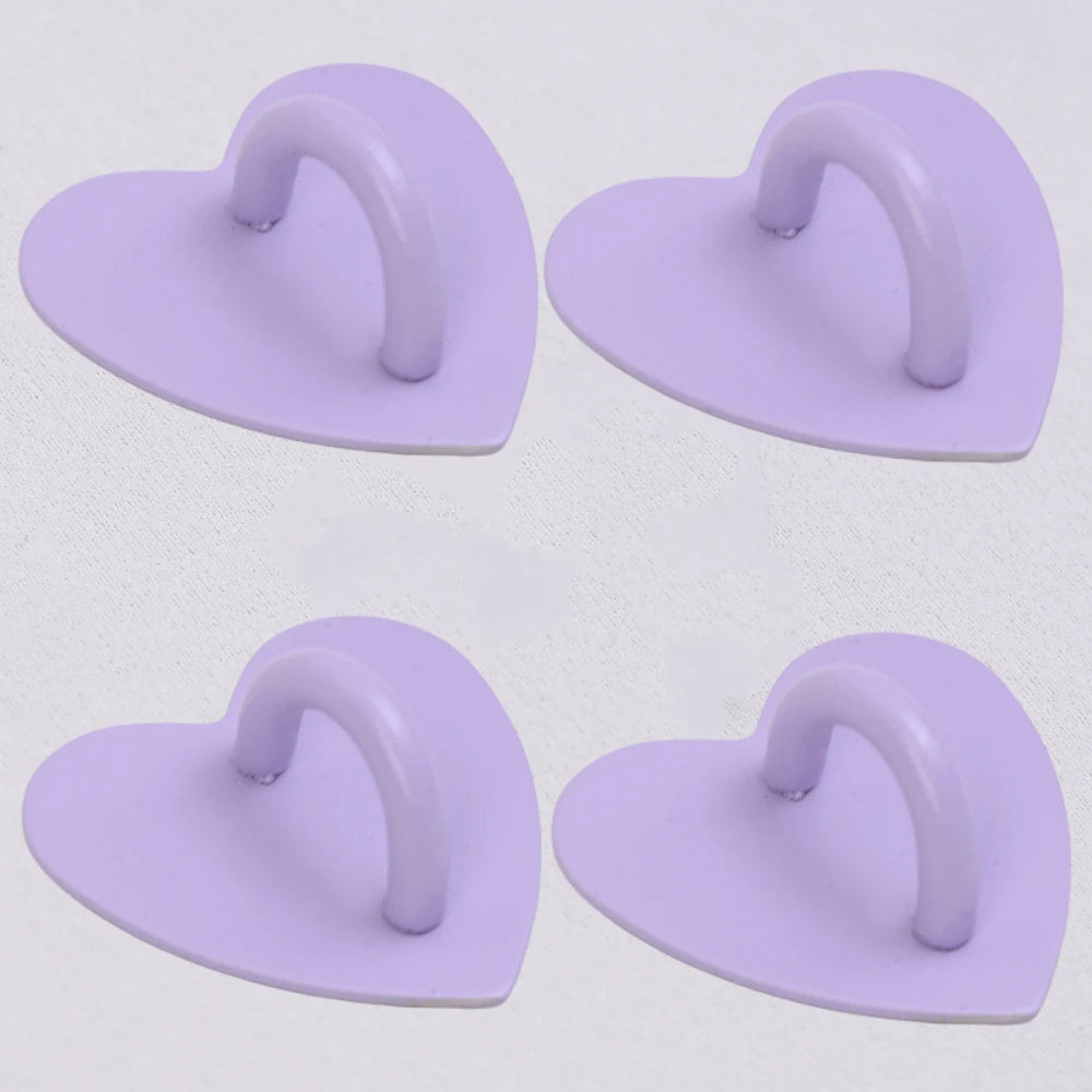 Kawaii Adhesive Metal Heart Phone HYun Holder Mobile Phone Case Finger Ring Stand Hooks Buckle Charms Clasp Accessories String