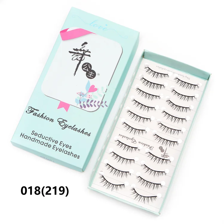 10 Pairs Natural Lashes Manga Full Strip Lashes Makeup Bulk Wholesale Dropshipping Eyelash Extension Lashes Anime False Eyelash