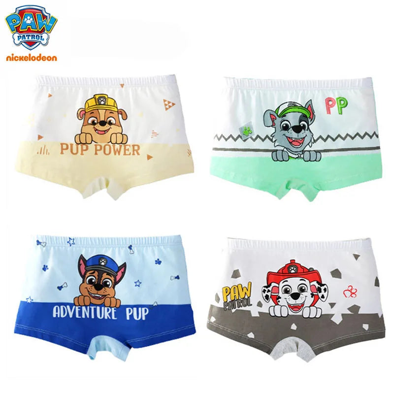 2024 New Genuine Paw Patrol Boys Girls Underpants Children Underwear Girls shorts Boxer Brief Cotton Corner Pants High Quality