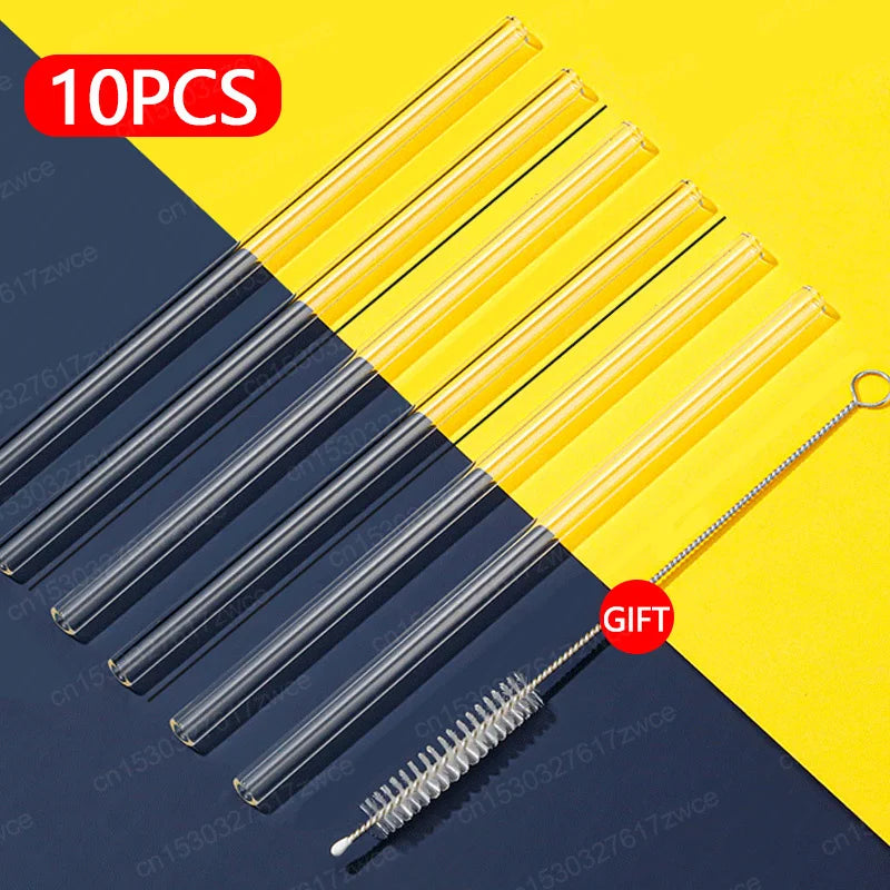 30cm Replacement Long Transparent Straw Compatible with Stanley 40/30 oz Cup Tumbler,for Stanley Clear Straws With Brush ﻿