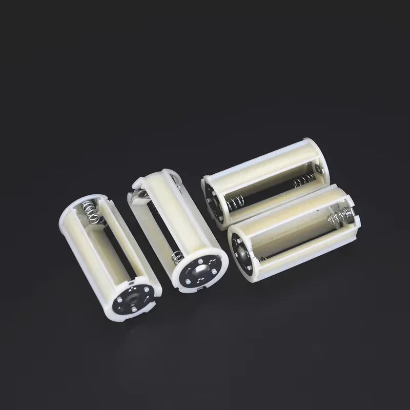 4PC 3 Battery Conversion Tubes,  4.5V Battery Holder, Cylindrical Flat Head