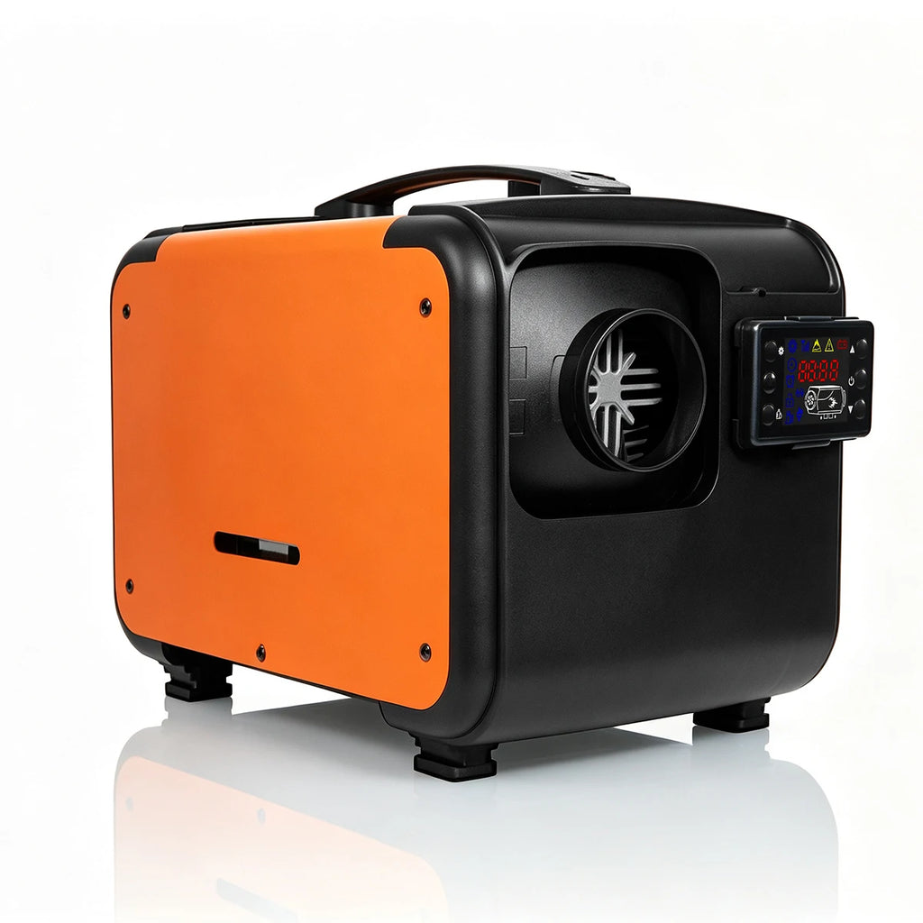 12V 24V 8KW All‑in‑one Diesel Air Heater with LCD Remote Control Parking Heater for RV Motorhome Caravan Truck Boat Indoor
