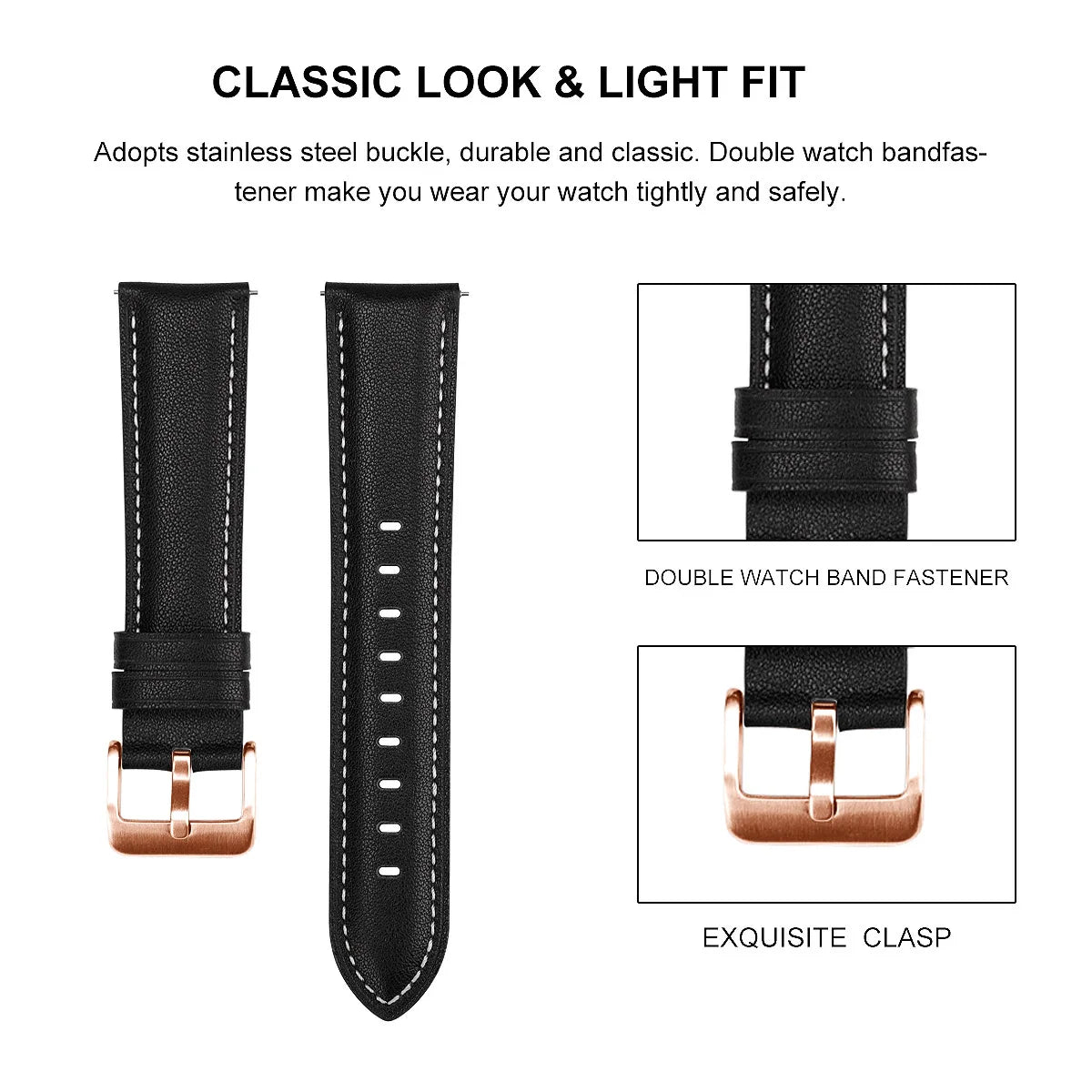 Replacement 20mm Smart Watch Strap For Huawei Watch GT3 GT 3 Pro 43mm Correa Wrist Band GT 2 GT2 42mm Leather Watchband Bracelet