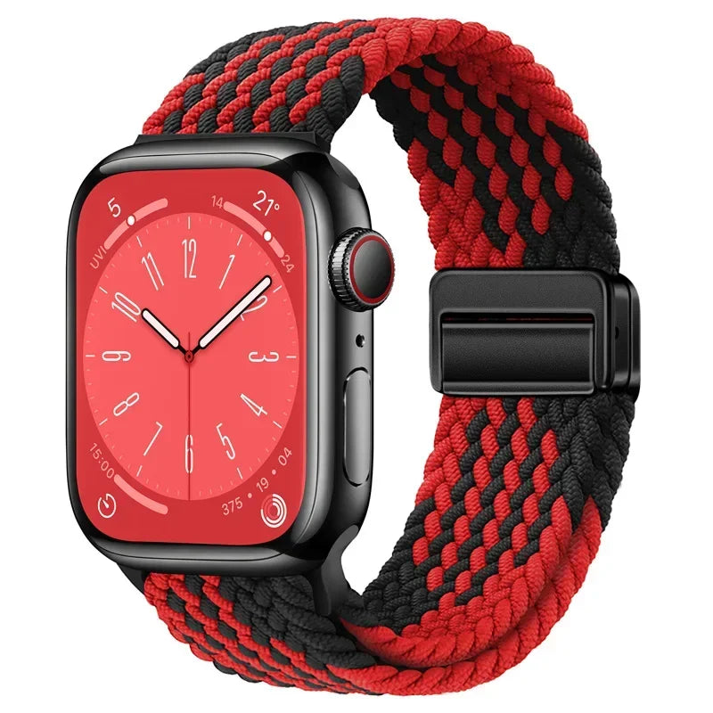 Nylon strap For Apple watch 11 10 42mm 46mm 9 8 7 45mm 41mm Ultra 3/2/1 49mm Magnetic wristband For iWatch 6 5 4 3 SE 44mm 40mm