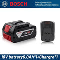 100% Origineel Bosch 18V Batterij 6000mAh, Draadloos Gereedschap Accu BAT609 BAT618 GBA18V80 Li-IonBattery