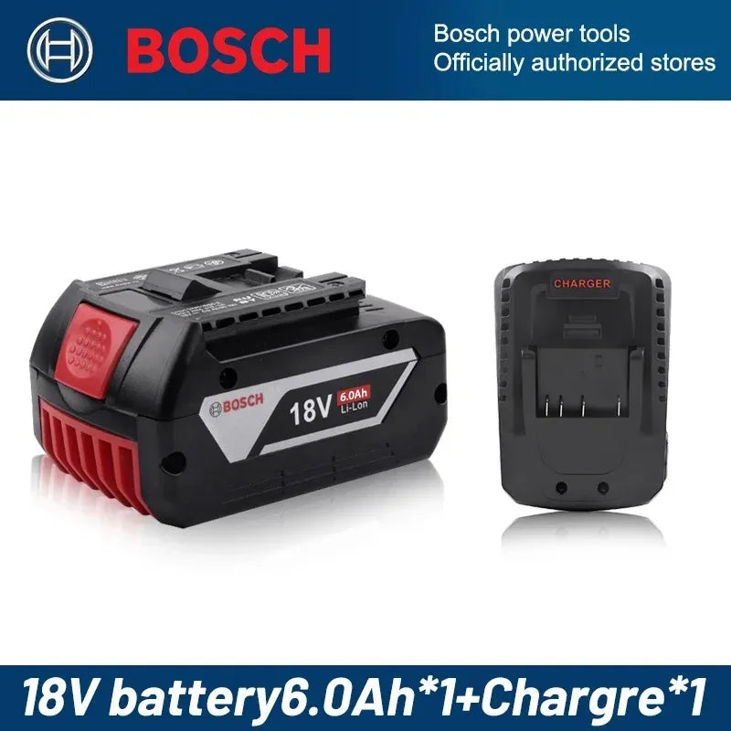 100% Origineel Bosch 18V Batterij 6000mAh, Draadloos Gereedschap Accu BAT609 BAT618 GBA18V80 Li-IonBattery