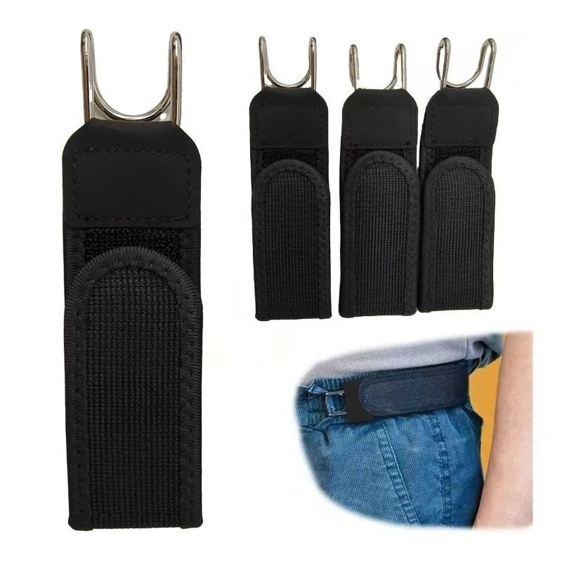 1/2Pcs Adjustable Buckleless Belt Hook Elastic Waist Buckle Waist Belt For Men‘s Gift Casual Belt Without Buckle