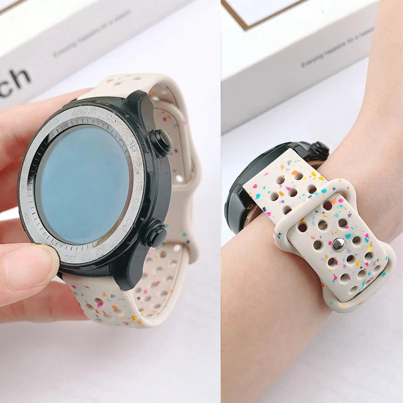 20mm 22mm Silicone Band For Huawei Watch GT6 GT6 Pro 46mm Sport Strap For Huawei Watch GT5Pro GT2 3 4 5 46mm 42mm /GT3Pro 43mm