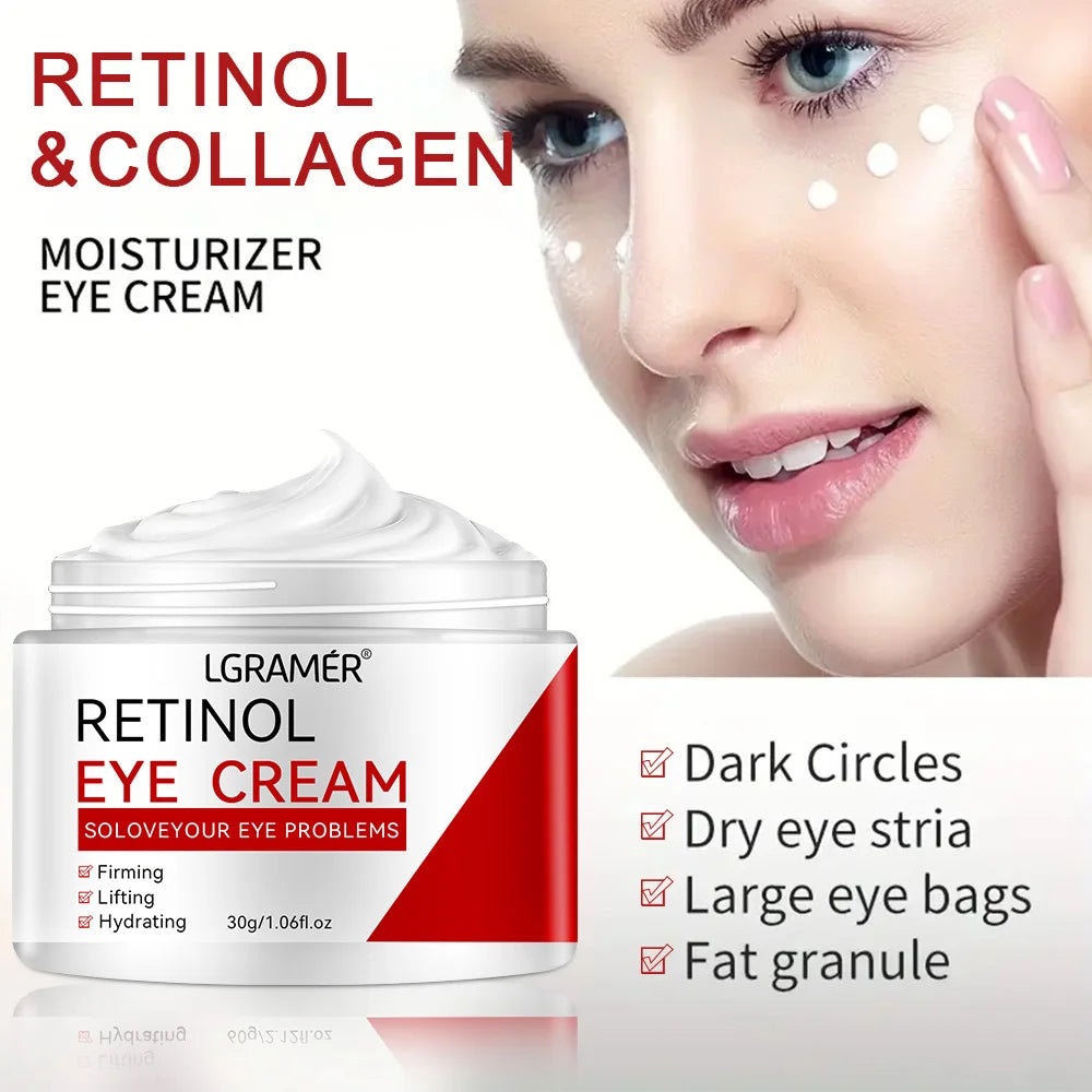 Retinol Eye Cream Lightening Dark Circles Firming Skin Instant Eye Repair Serum Stick for women Women Eyes Care 60g