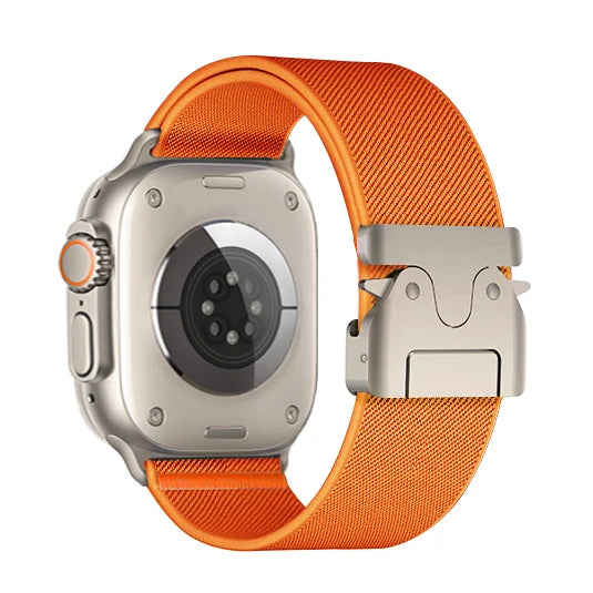 Nylon Strap for Apple Watch Ultra Band 49mm 10 9 8 7 46mm 45 41 44 40mm 42mm Braided Elastic Bracelet for IWatch Series 6 SE 5 4